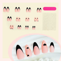 No.VN24 Frosted Heart Fingernails Patch 24pcs/Set