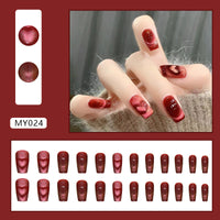 No.VN35 Red Love Fingernails Patch 24pcs/Set