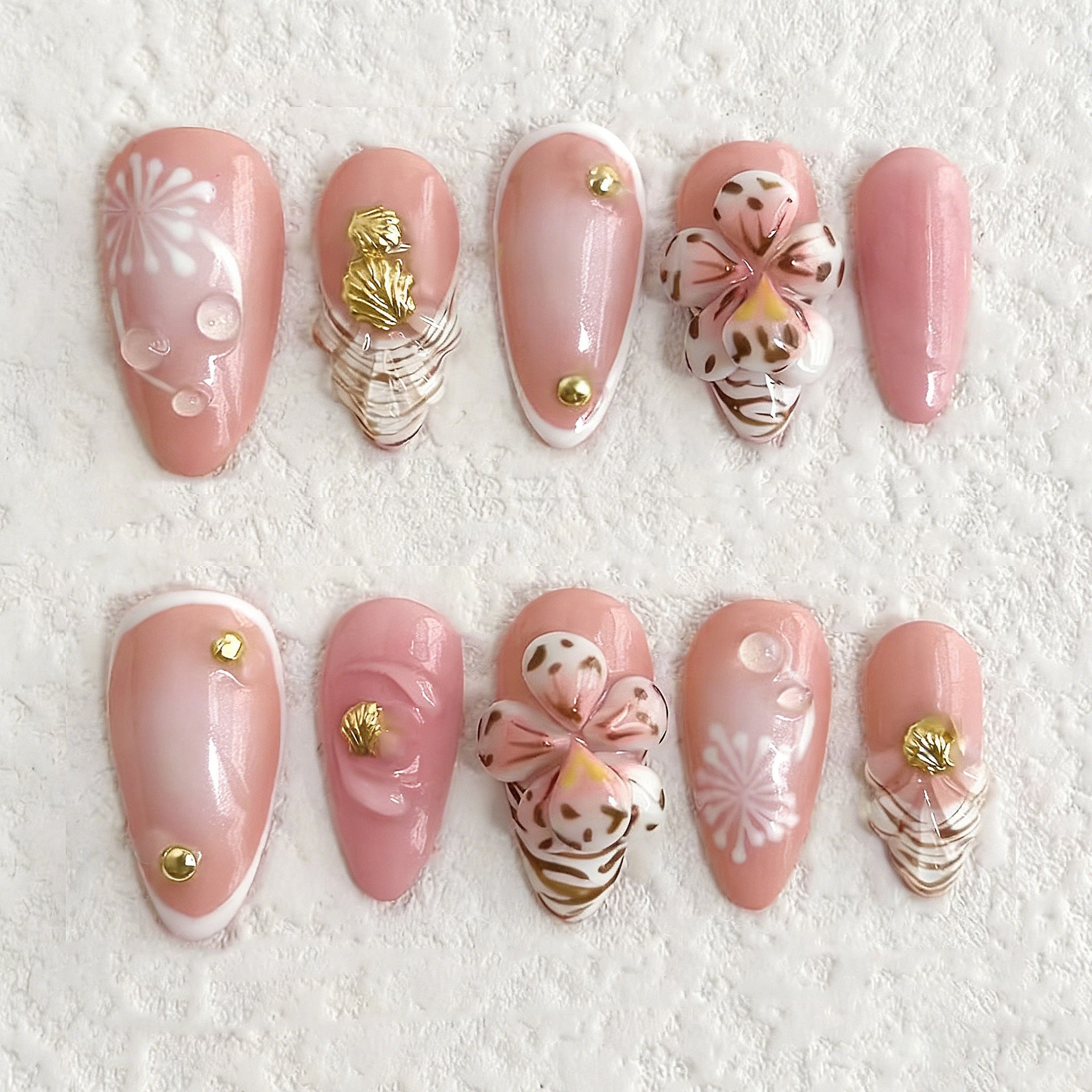 No.BH29 Print Fingernails Patch 30pcs/Set