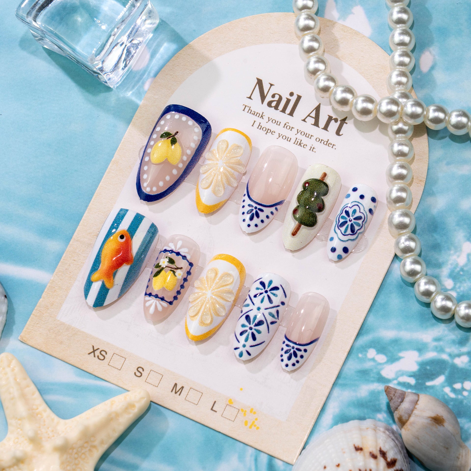No.F836 Fruit Fingernails Patch 24pcs/Set