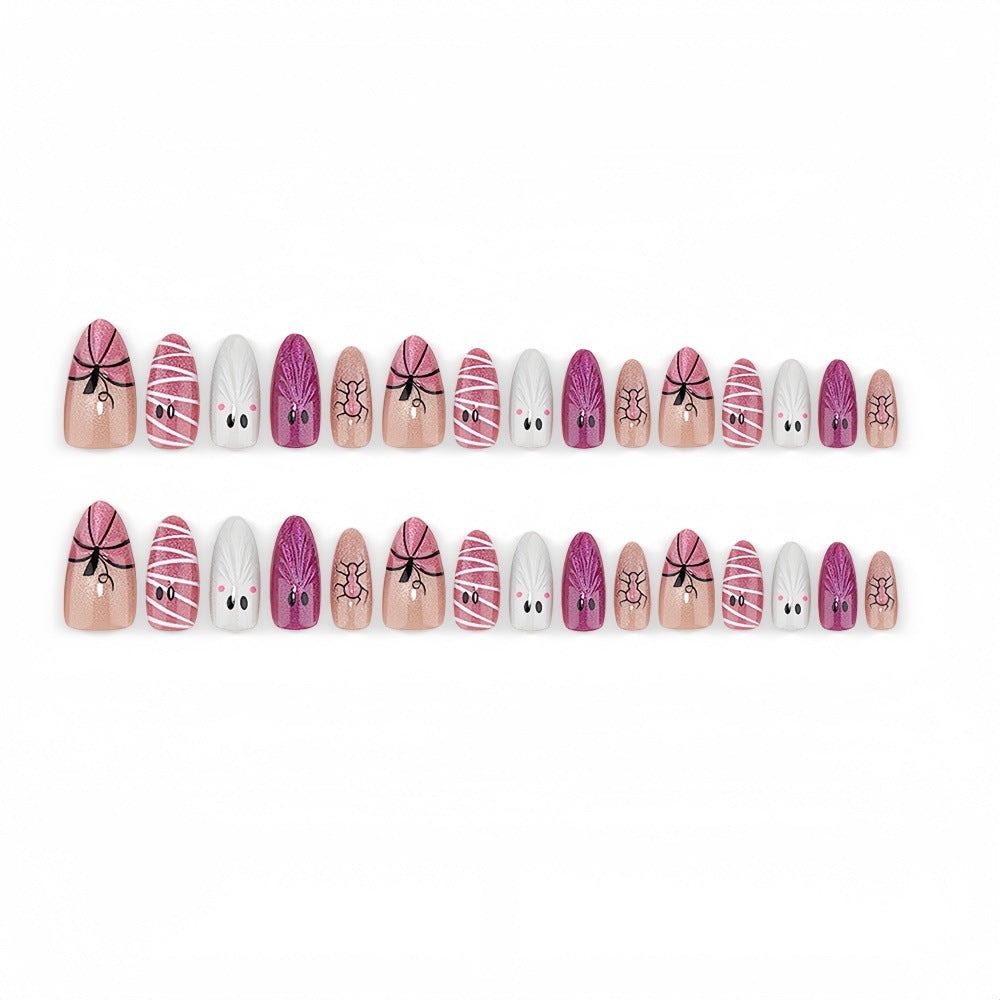 No.AW201 Halloween Ghost Fingernails Patch 24pcs/Set