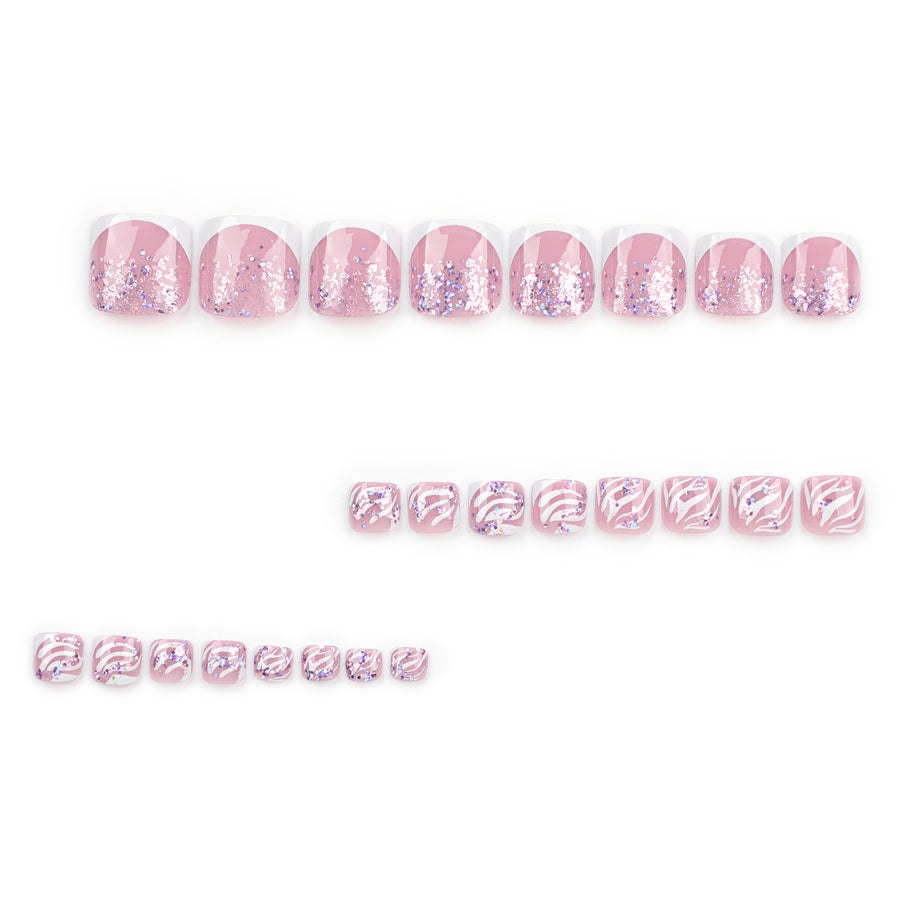 No.672 Fashion Toenails Patch 24pcs/Set