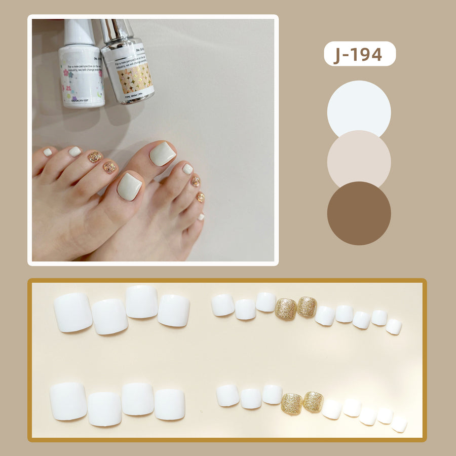 No.530 WhiteToenails Patch 24pcs/Set
