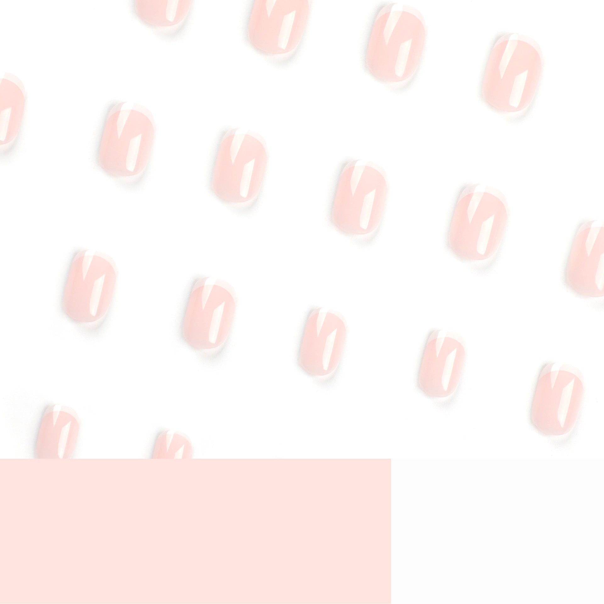 No.F696 Nude Fingernails Patch 24pcs/Set