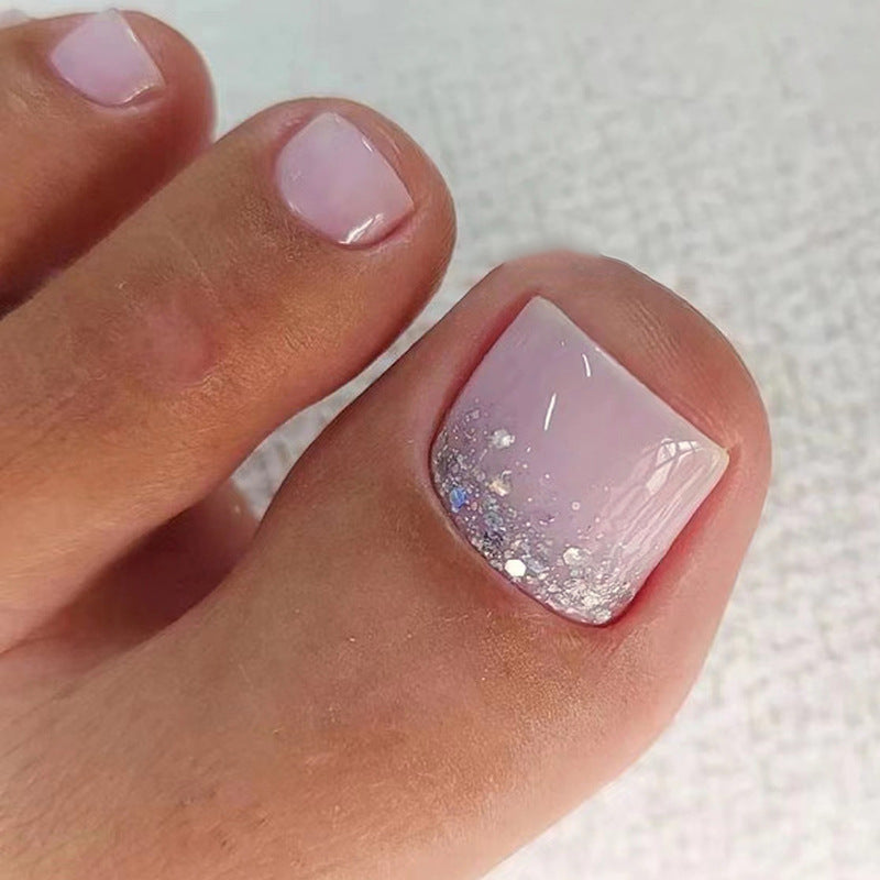 No.180 Glitter Cute Diamond Toenails Patch 24pcs/Set