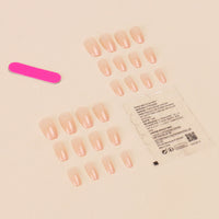 No.F121 Nude Fingernails Patch 24pcs/Set