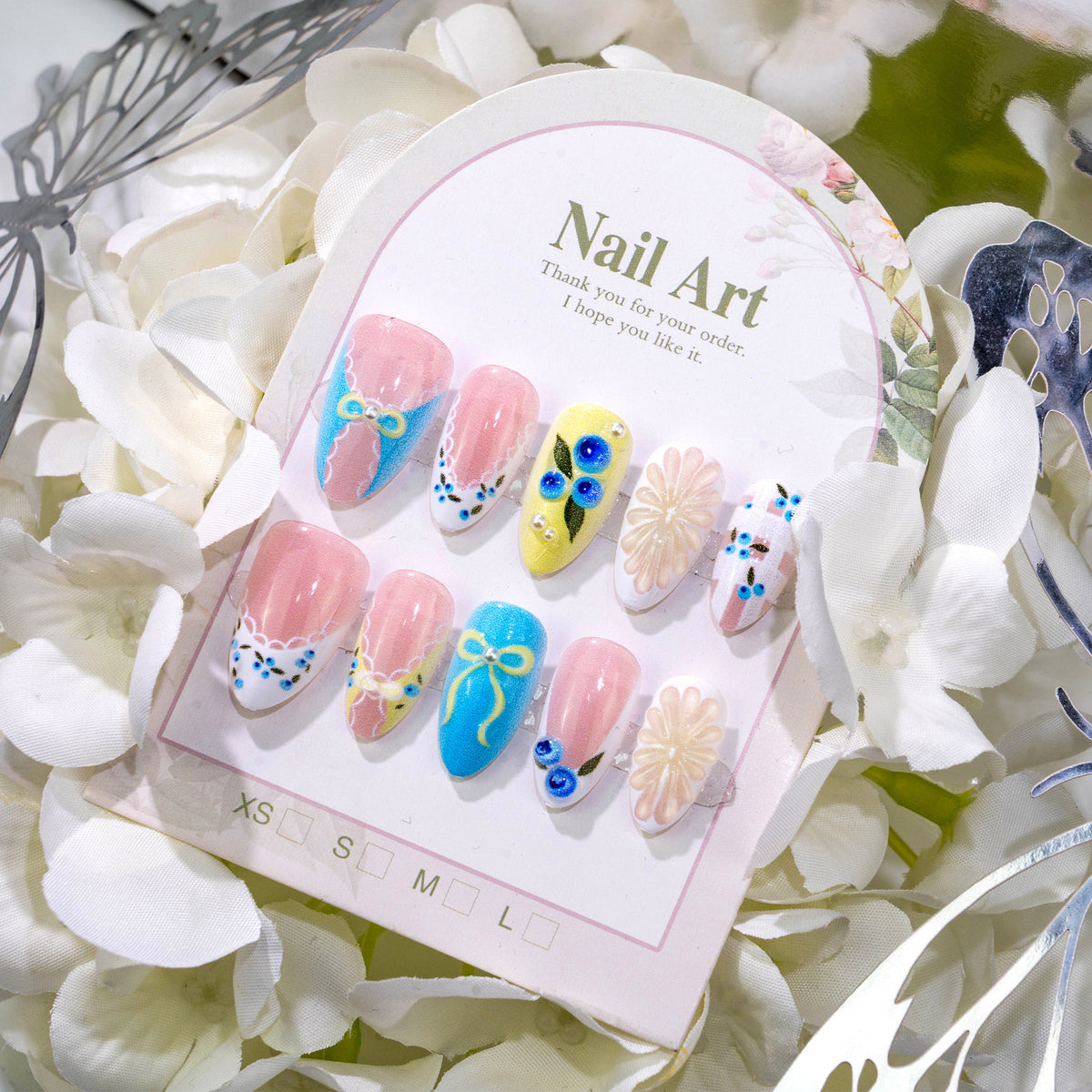 No.BH70 Sweet Fruit Fingernails Patch 30pcs/Set
