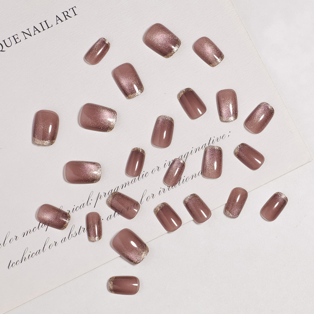 No.F734  Fashion Cat's Eye Fingernails Patch 24pcs/Set