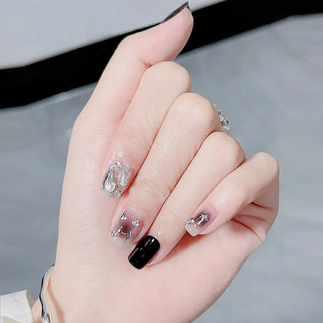 No.F148 Sweet Dark Fingernails Patch 24pcs/Set