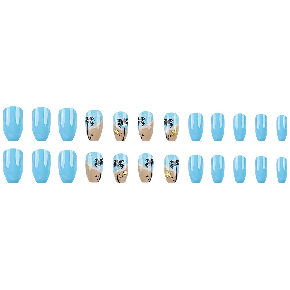 No.BH1 Coconut Beach Fingernails Patch 24pcs/Set