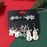 No.JR12 6 pairs/set Christmas Earrings Set