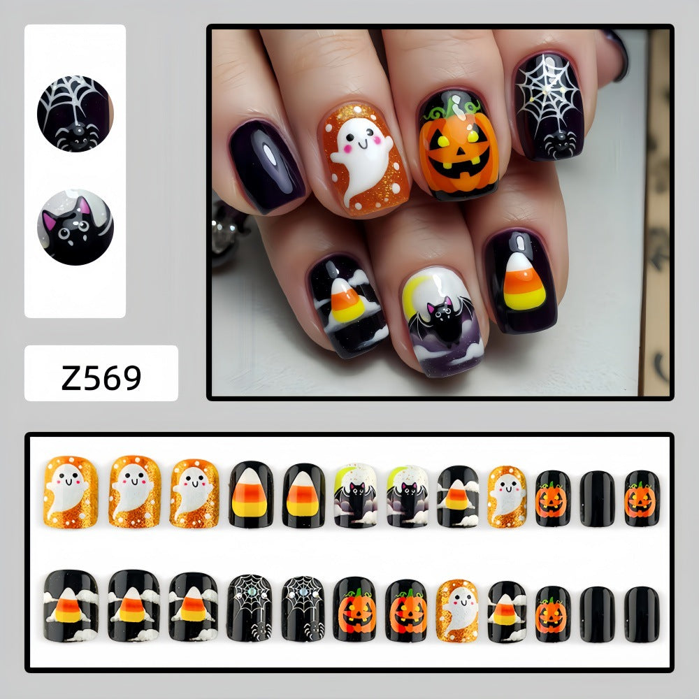 No.AW197 Halloween Cute Fingernails Patch 24pcs/Set