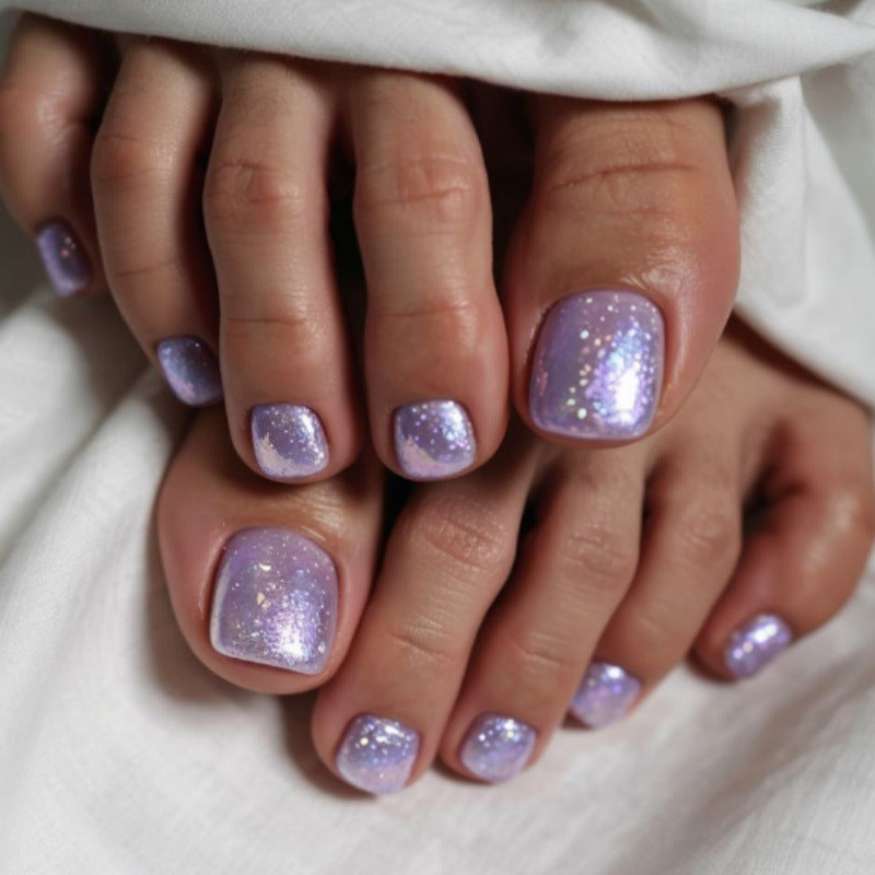 No.778 Purple Cat's Eye Toenails Patch 24pcs/Set