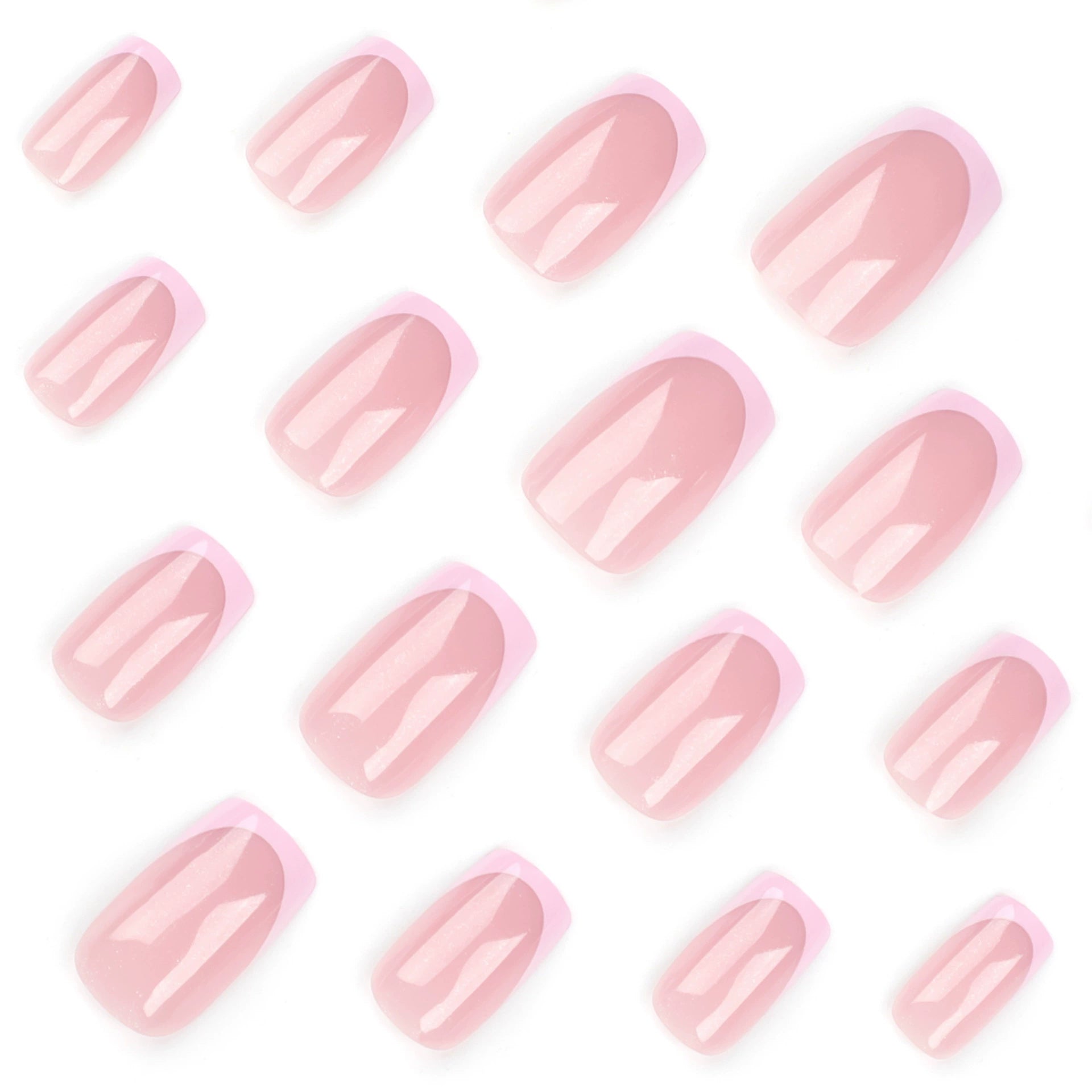 No.F292 Pink Fingernails Patch 24pcs/Set