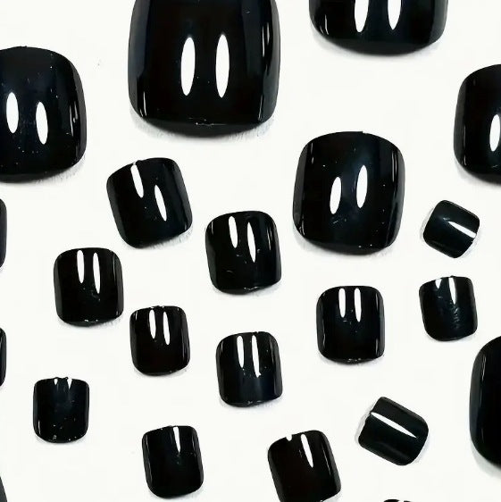 No.547 Black Toenails Patch 24pcs/Set