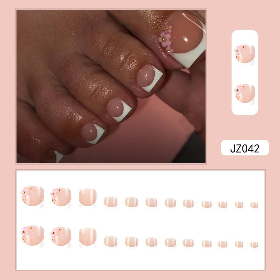 No.274 Flower Toenails Patch 24pcs/Set