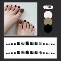 No.670 Leopard Print Toenails Patch 24pcs/Set
