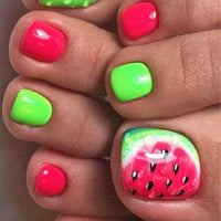 No.313 Watermelon Toenails Patch 24pcs/Set