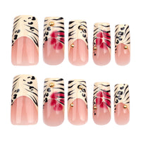 No.F230 Leopard Print Fingernails Patch 24pcs/Set