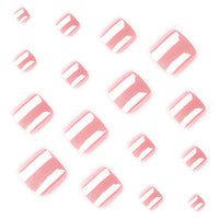No.684 Nude Pink Toenails Patch 24pcs/Set