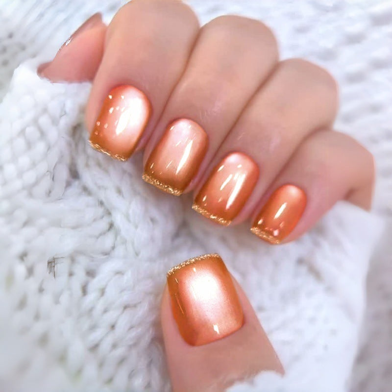 No.F734  Fashion Cat's Eye Fingernails Patch 24pcs/Set