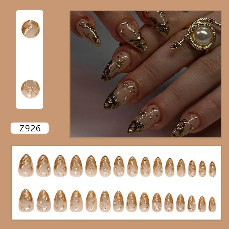 No.F314 Retro Fingernails Patch 24pcs/Set
