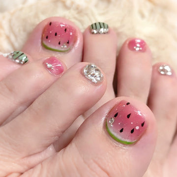 No.546 Watermelon Toenails Patch 24pcs/Set