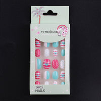 No.KD5 Cute Mini Kids Press on Fingernails 24pcs/Set