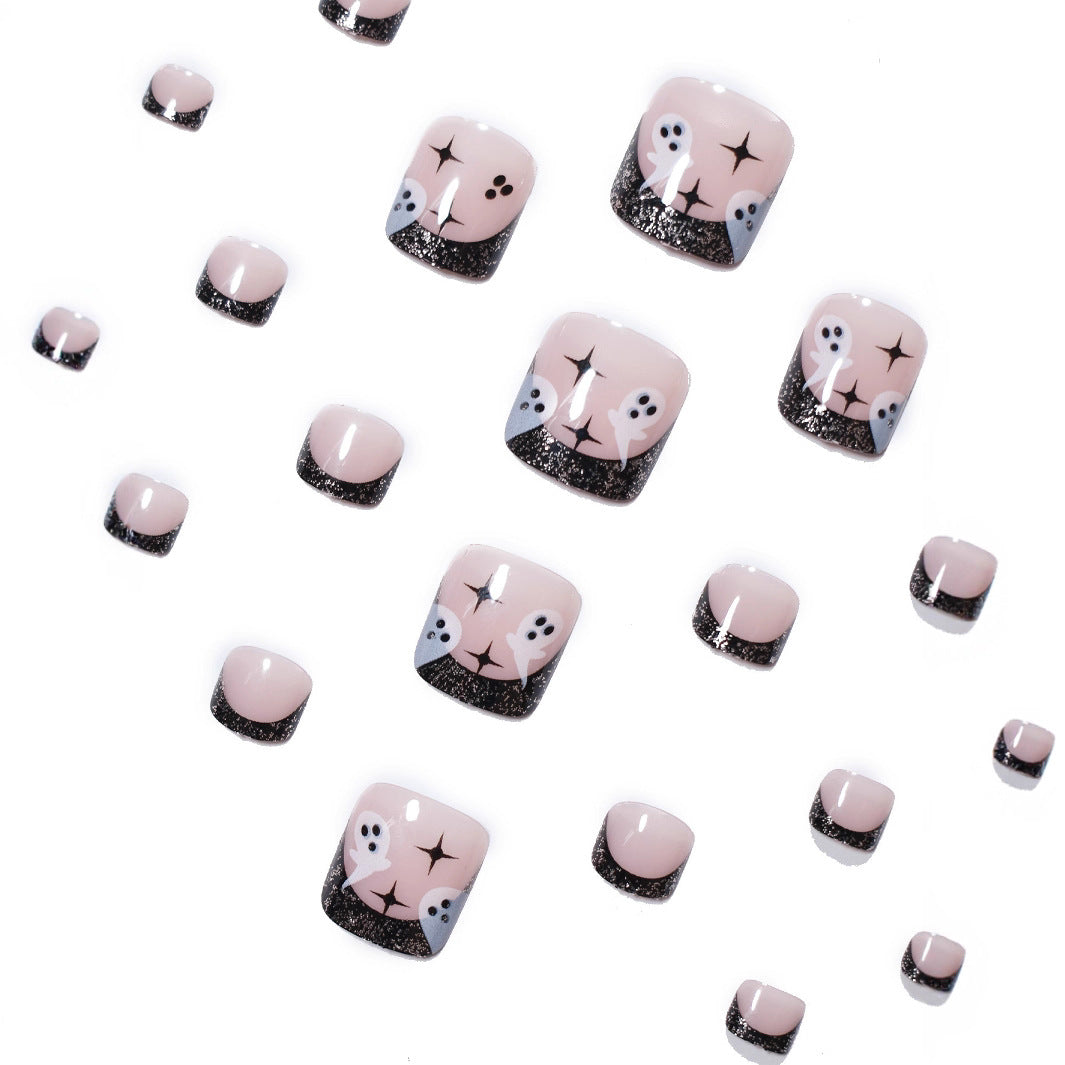 No.AW129 Halloween Ghost Toenails Patch 24pcs/Set