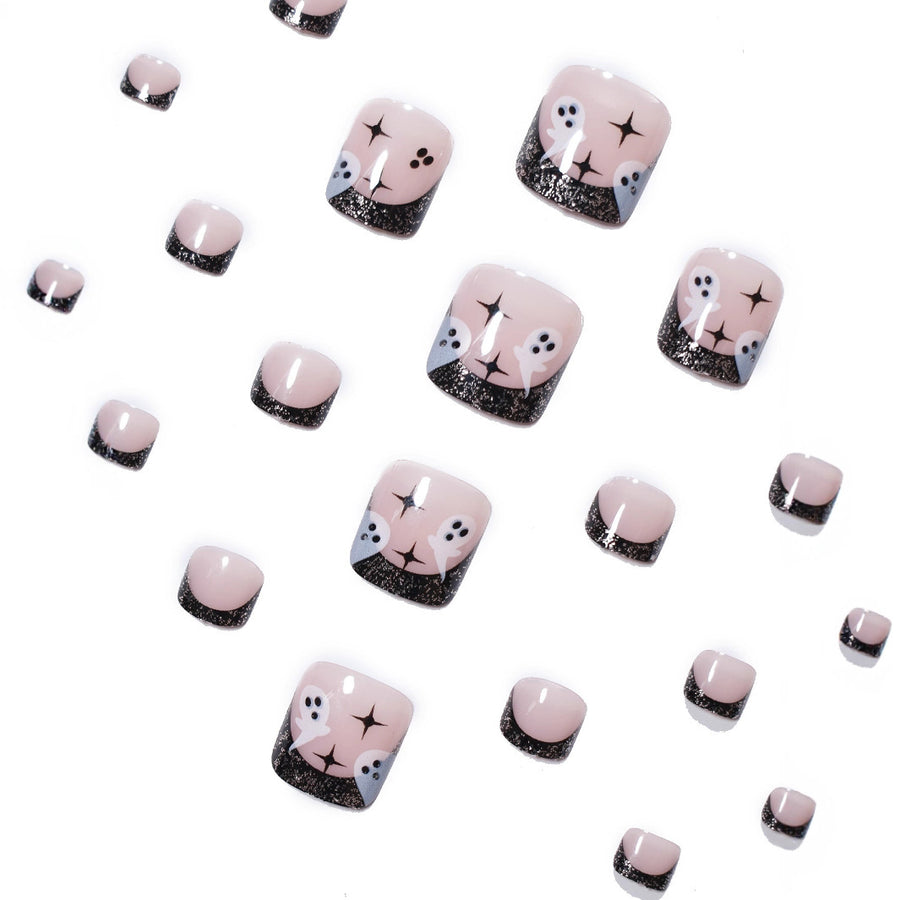 No.AW129 Halloween Ghost Toenails Patch 24pcs/Set