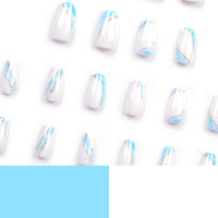 No.F173 White Fingernails Patch 24pcs/Set