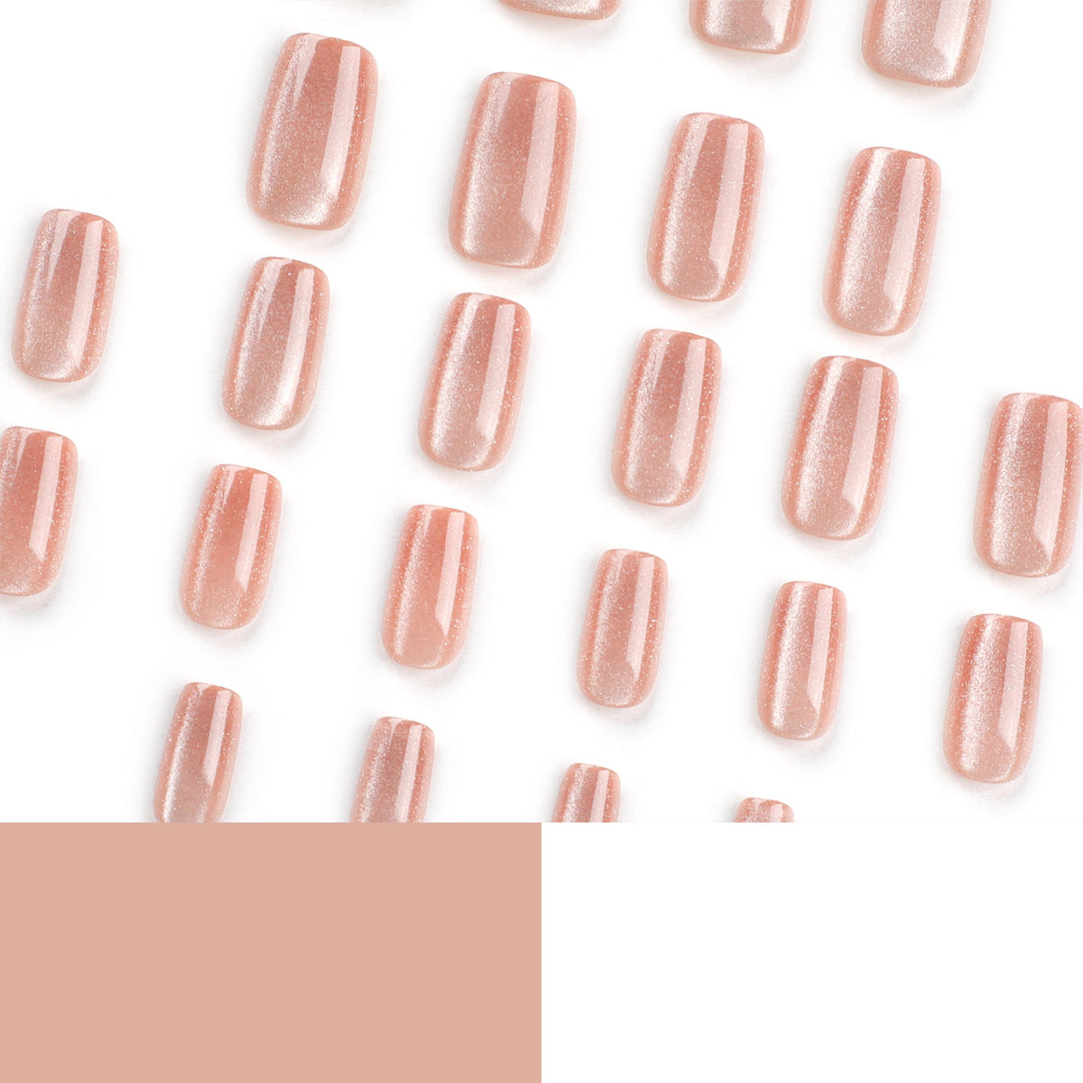 No.F40 Cat Eye's Short Fingernails Patch 24pcs/Set