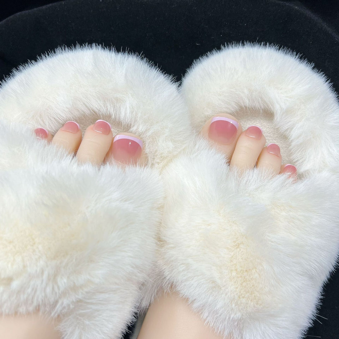 No.608 Pink Toenails Patch 24pcs/Set