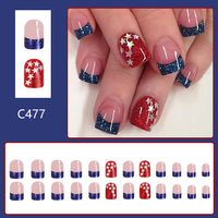 No.F106 Multicolor Fingernails Patch 24pcs/Set