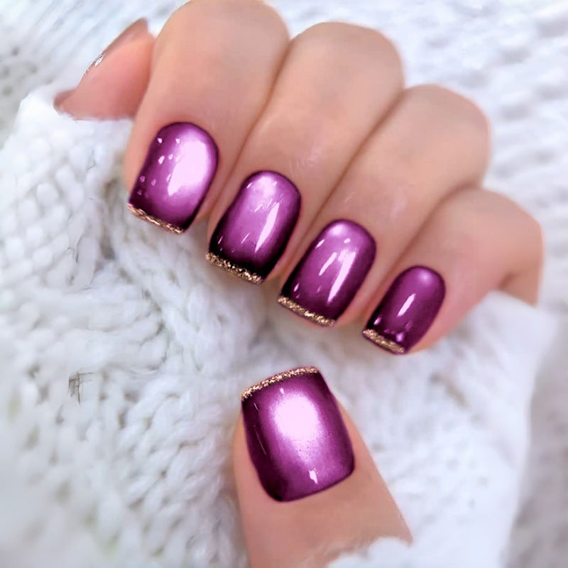 No.F734  Fashion Cat's Eye Fingernails Patch 24pcs/Set