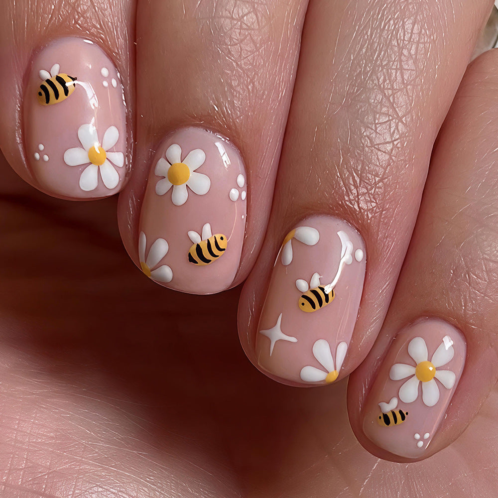 No.F755 Flowers Fingernails Patch 24pcs/Set