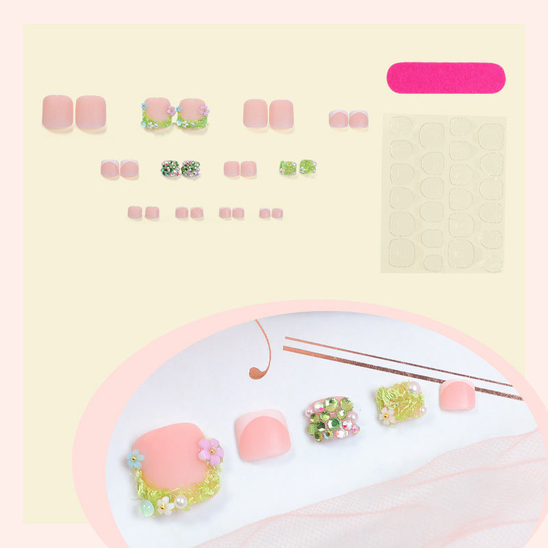 No.652  Print Toenails Patch 24pcs/Set