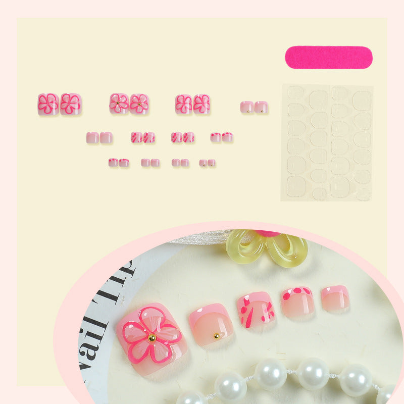 No.653  Print Toenails Patch 24pcs/Set