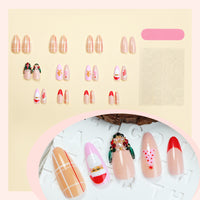No.CM109 Christmas Cute Fingernails Patch 24pcs/Set