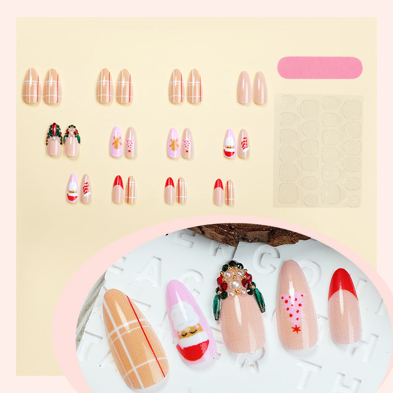 No.CM109 Christmas Cute Fingernails Patch 24pcs/Set