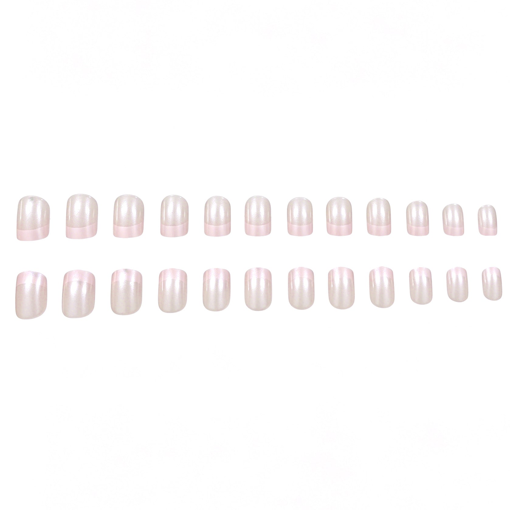 No.F787 Pink Fingernails Patch 24pcs/Set