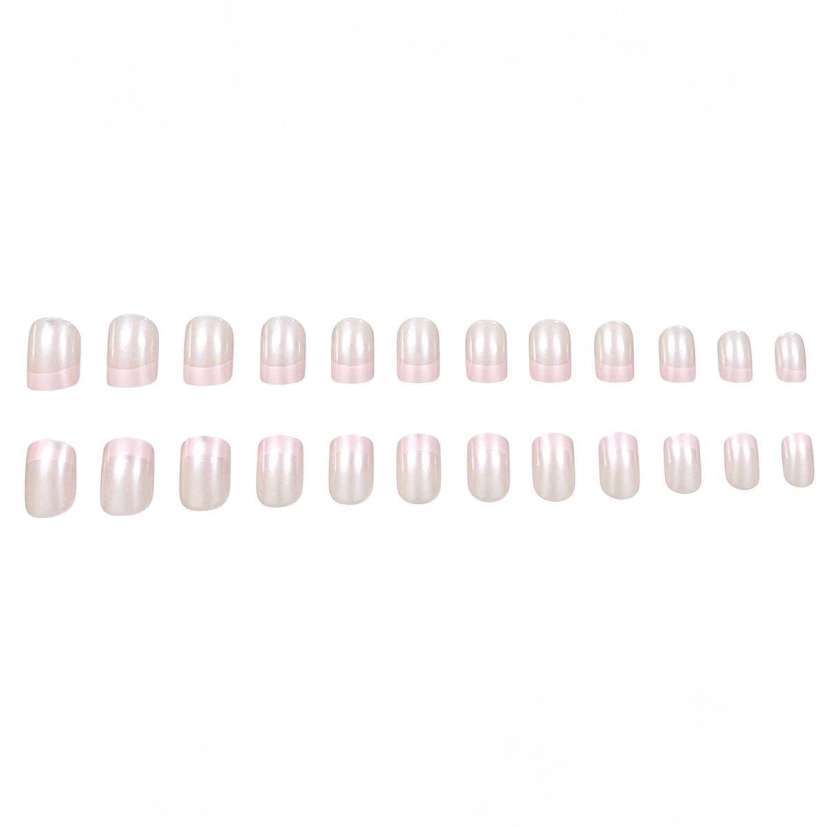 No.F787 Pink Fingernails Patch 24pcs/Set