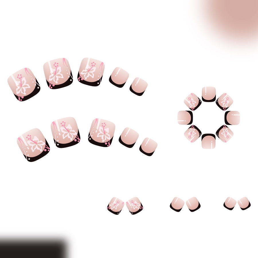 No.631 Flowers Toenails Patch 24pcs/Set
