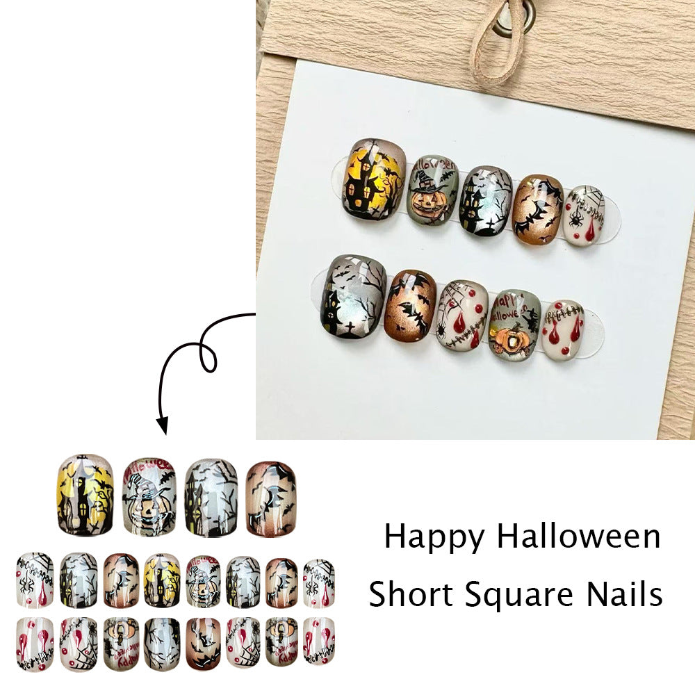 No.AW215 Halloween Retro Fingernails Patch 24pcs/Set