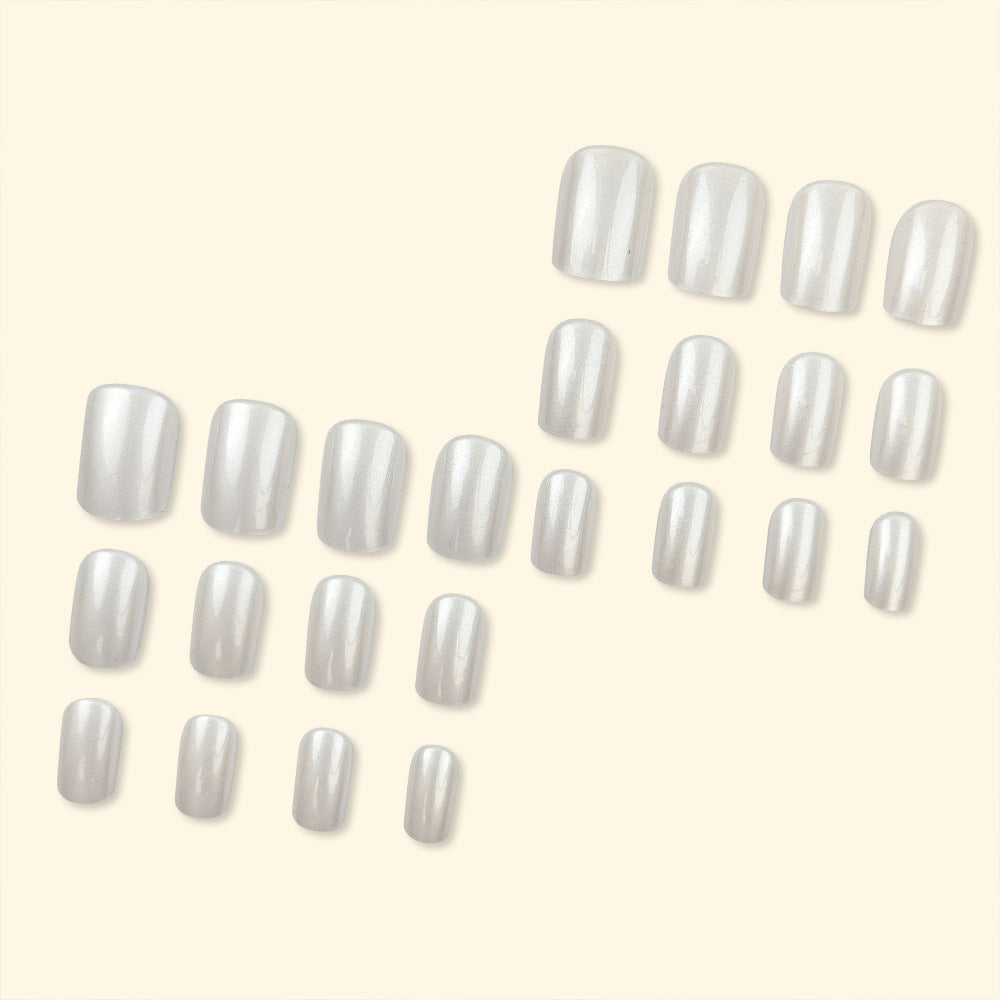 No.F154 White Fingernails Patch 24pcs/Set