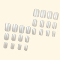 No.F154 White Fingernails Patch 24pcs/Set