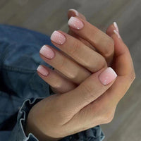 No.F24 Pink Sweet Fingernails Patch 24pcs/Set