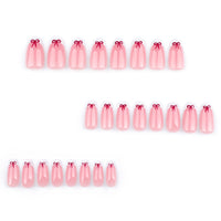 No.VN64 Valentine’s Bow Press-On Nails Set (24 Pcs)