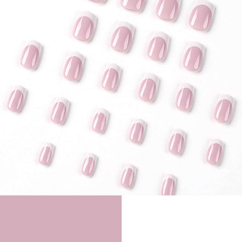 No.F664 Pink Fingernails Patch 24pcs/Set