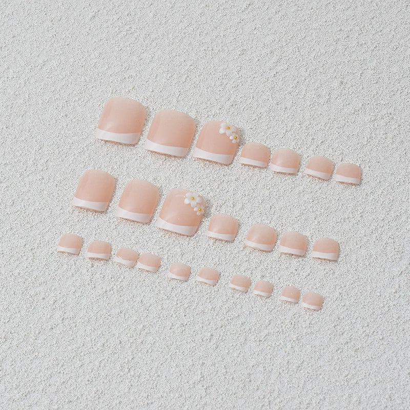 No.419 Flower Toenails Patch 24pcs/Set